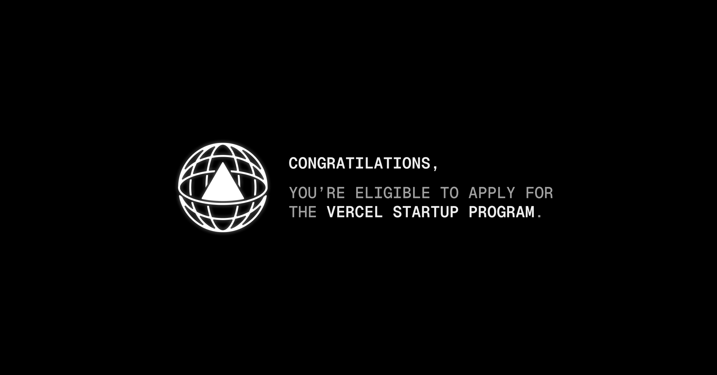 Global: Vercel for Startups Offers Up to $30,000 in One-Year Platform Credits