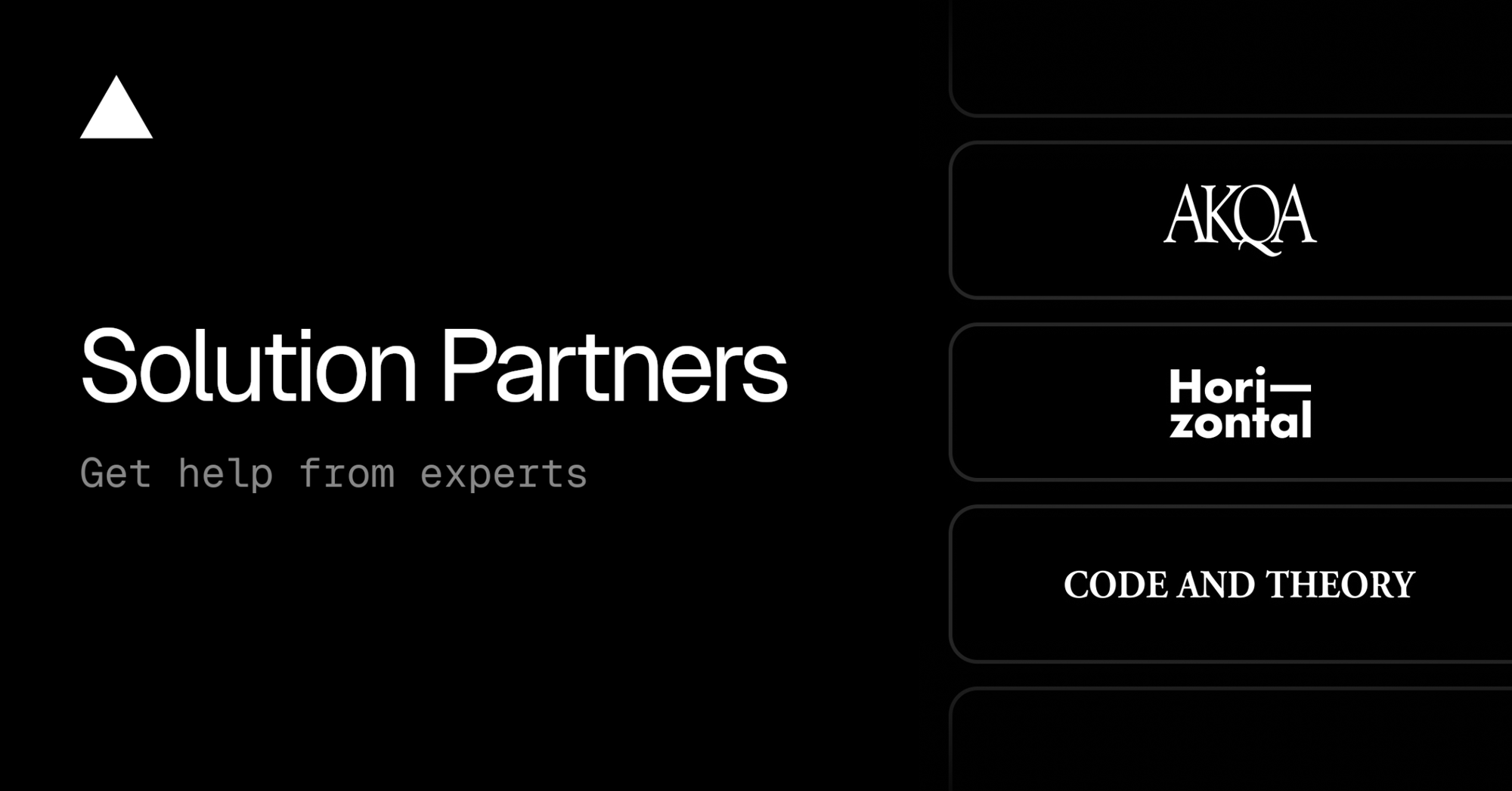 Solve Partners Solution Partners | Vercel